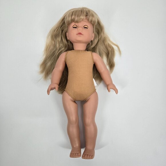 Pottery Barn Kids by Gotz Blond Doll with Bangs & Blue Eyes Nude 18" - Picture 2 of 10
